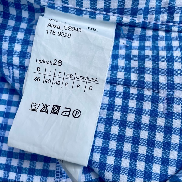 claudia strater AMSTERDAM Gingham Plaid Pants - Picture 12 of 12